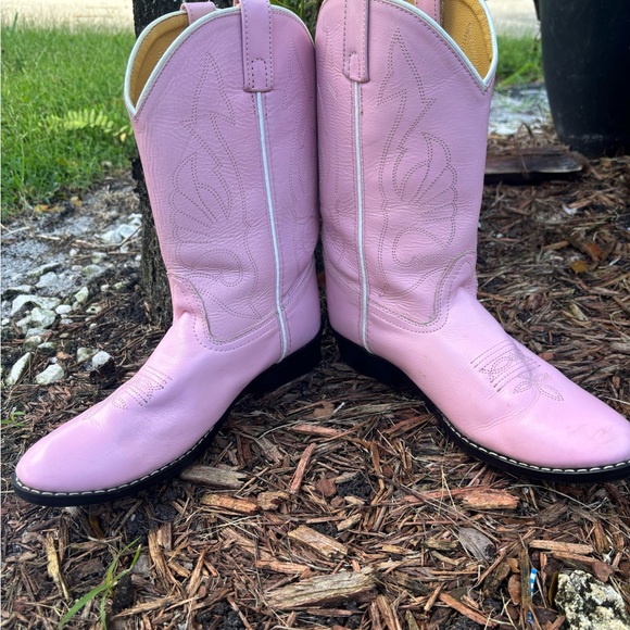 Pink leather Masterson Boot company boots - Picture 6 of 8